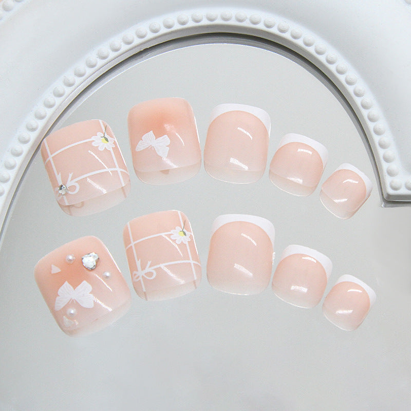 No.578 Love Pink Toenails Patch 24pcs/Set