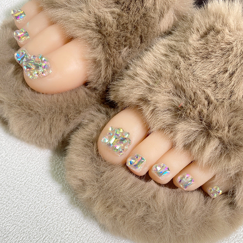 No.122 Sparkling Cute Press on Toenails 24pcs/Set