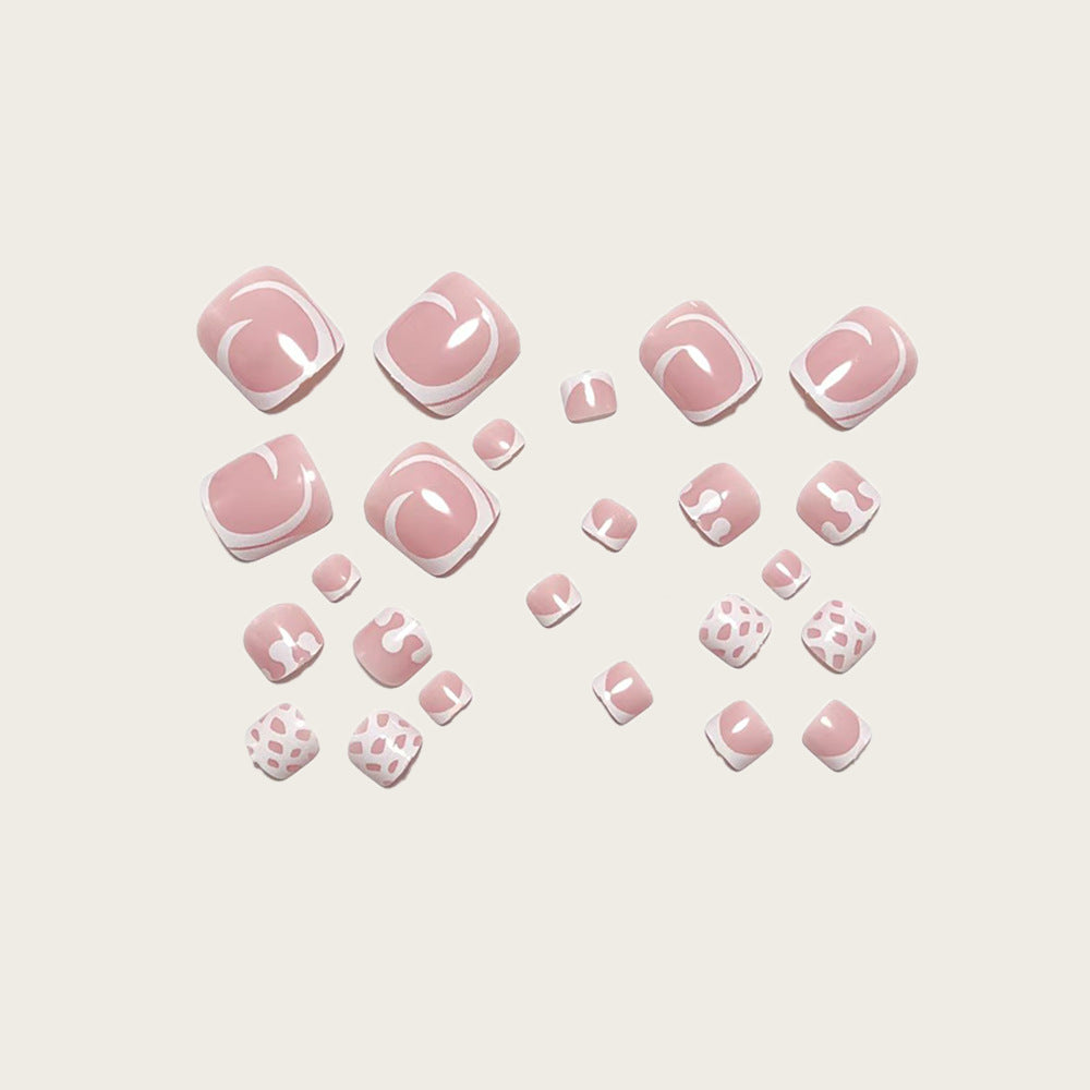No.713 White Toenails Patch 24pcs/Set