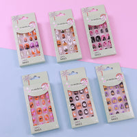 No.KD13 Halloween Mini Kids Press on Fingernails 24pcs/Set