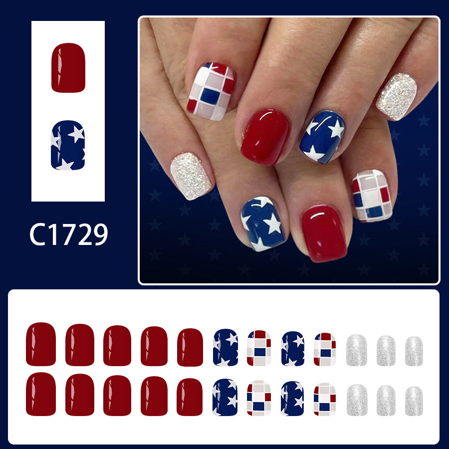 No.JNU8 Star Fingernails Patch 24pcs/Set