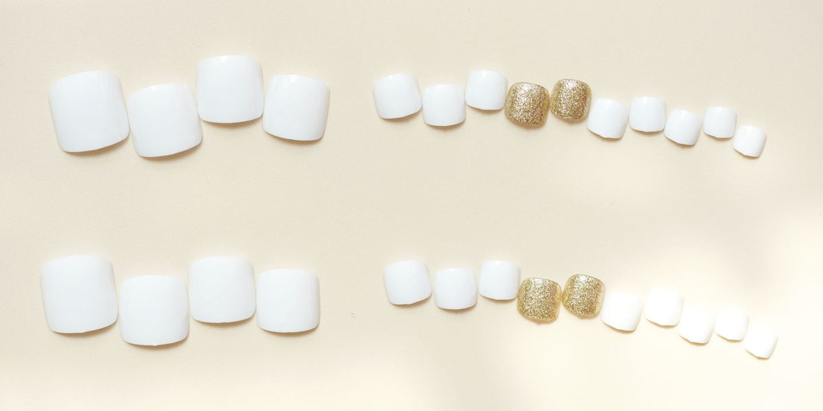 No.530 WhiteToenails Patch 24pcs/Set