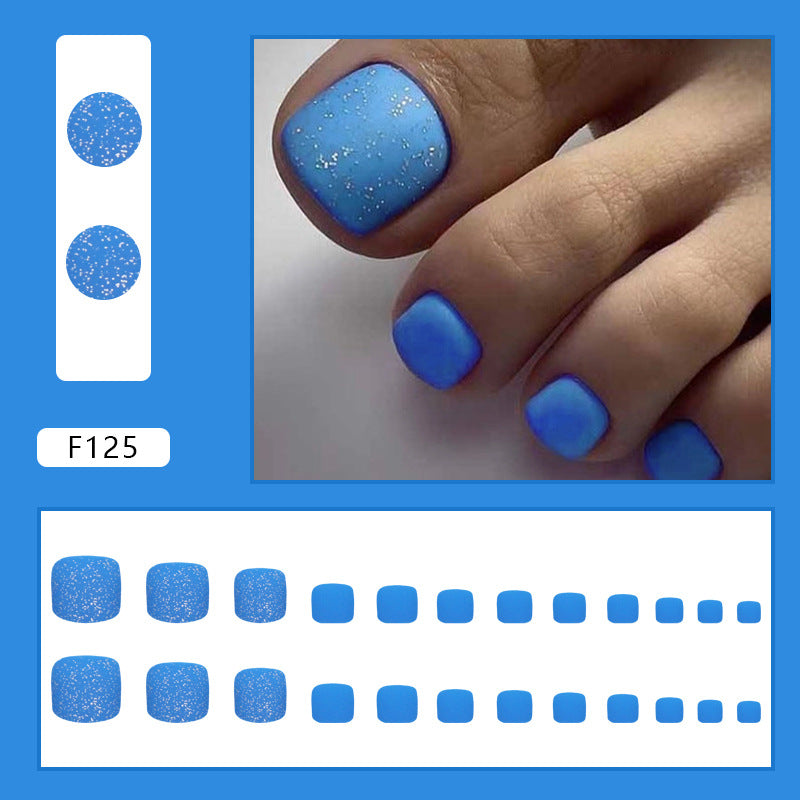 No.259 Blue Strobe Toenails Patch 24pcs/Set