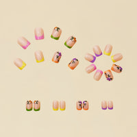 No.F12 Flower Fingernails Patch 24pcs/Set