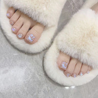 Cute Aurora Press On Toenails 24pcs/Set