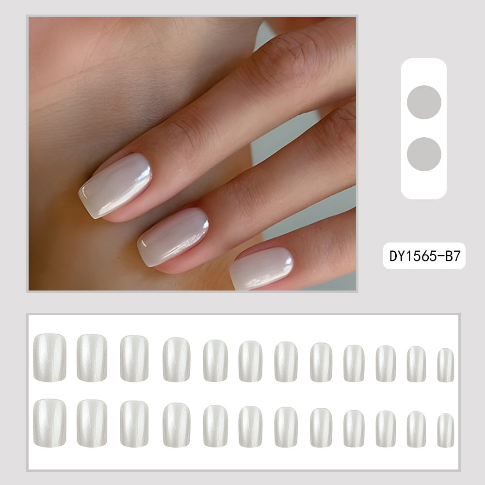 No.F154 White Fingernails Patch 24pcs/Set