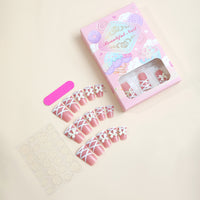 No.VN23 Lace Bow Fingernails Patch 24pcs/Set