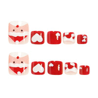 No.361 Cute Christmas Toenails Patch 24pcs/Set