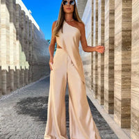 Women's Sloping Shoulder Two-piece Set