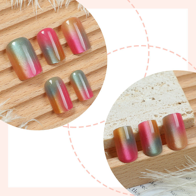 No.PSN211 Colorful  Cat's Eye Hand & Toe Pair Set-48pcs