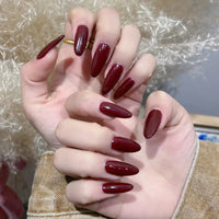 No.F126 Red Fingernails Patch 30pcs/Set