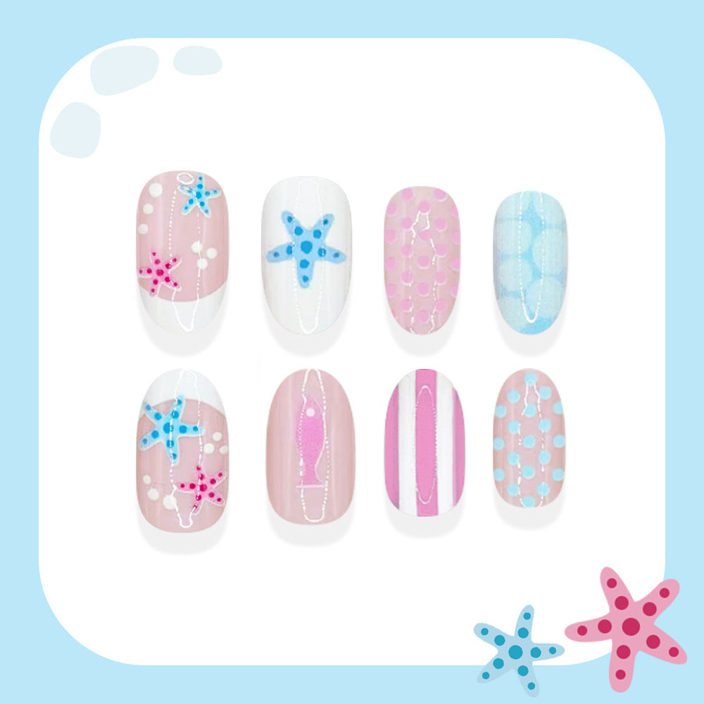 No.F762 Starfish Fingernails Patch 24pcs/Set