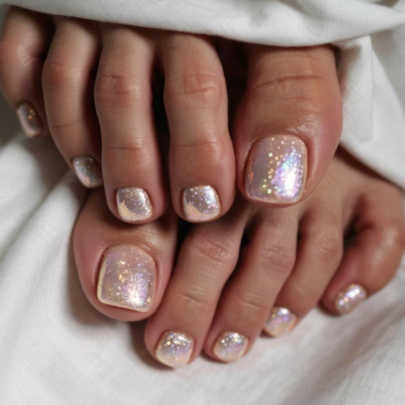 No.779 Light Nude Cat's Eye Toenails Patch 24pcs/Set