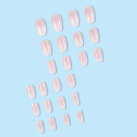 No.F22 Cute Pink Fingernails Patch 24pcs/Set