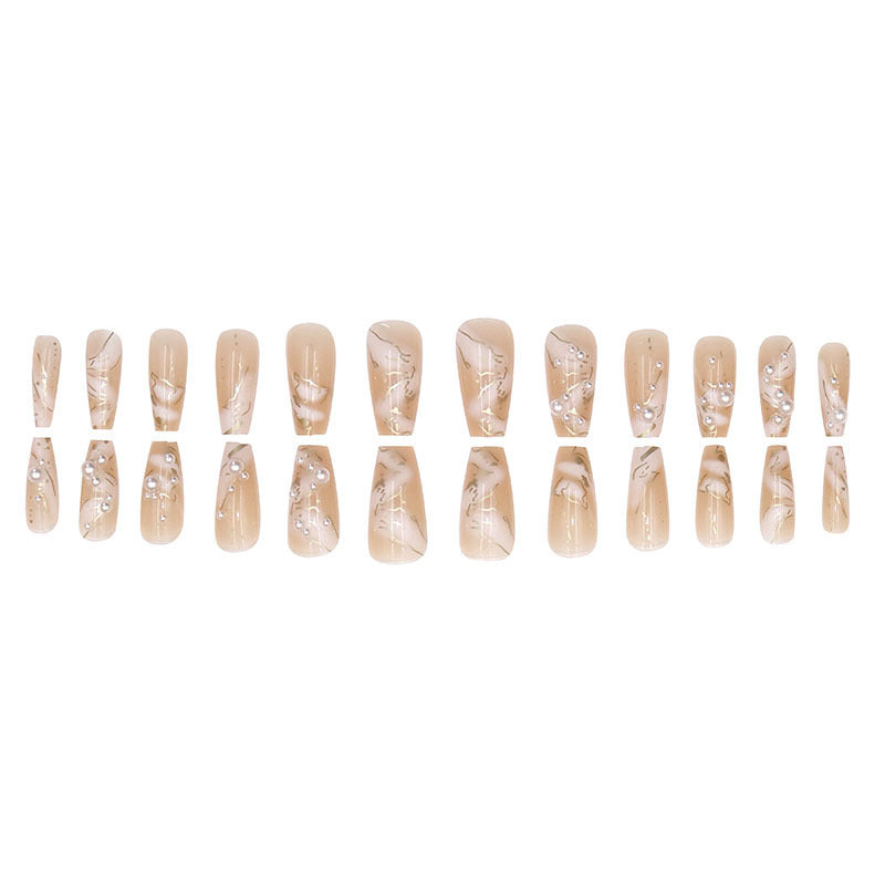 No.F221 Girl Pearl Fingernails Patch 24pcs/Set