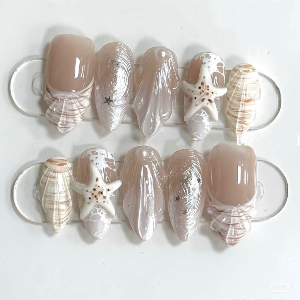 No.BH33 Seashells Fingernails Patch 30pcs/Set