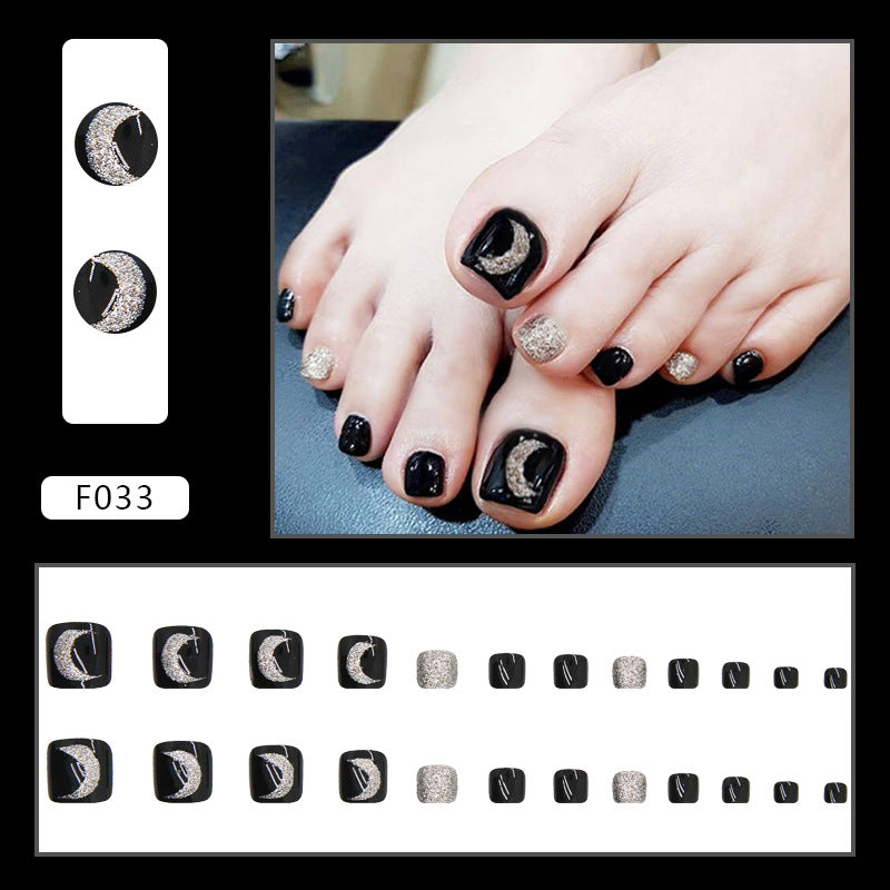 No.190 Black Toenails Patch 24pcs/Set