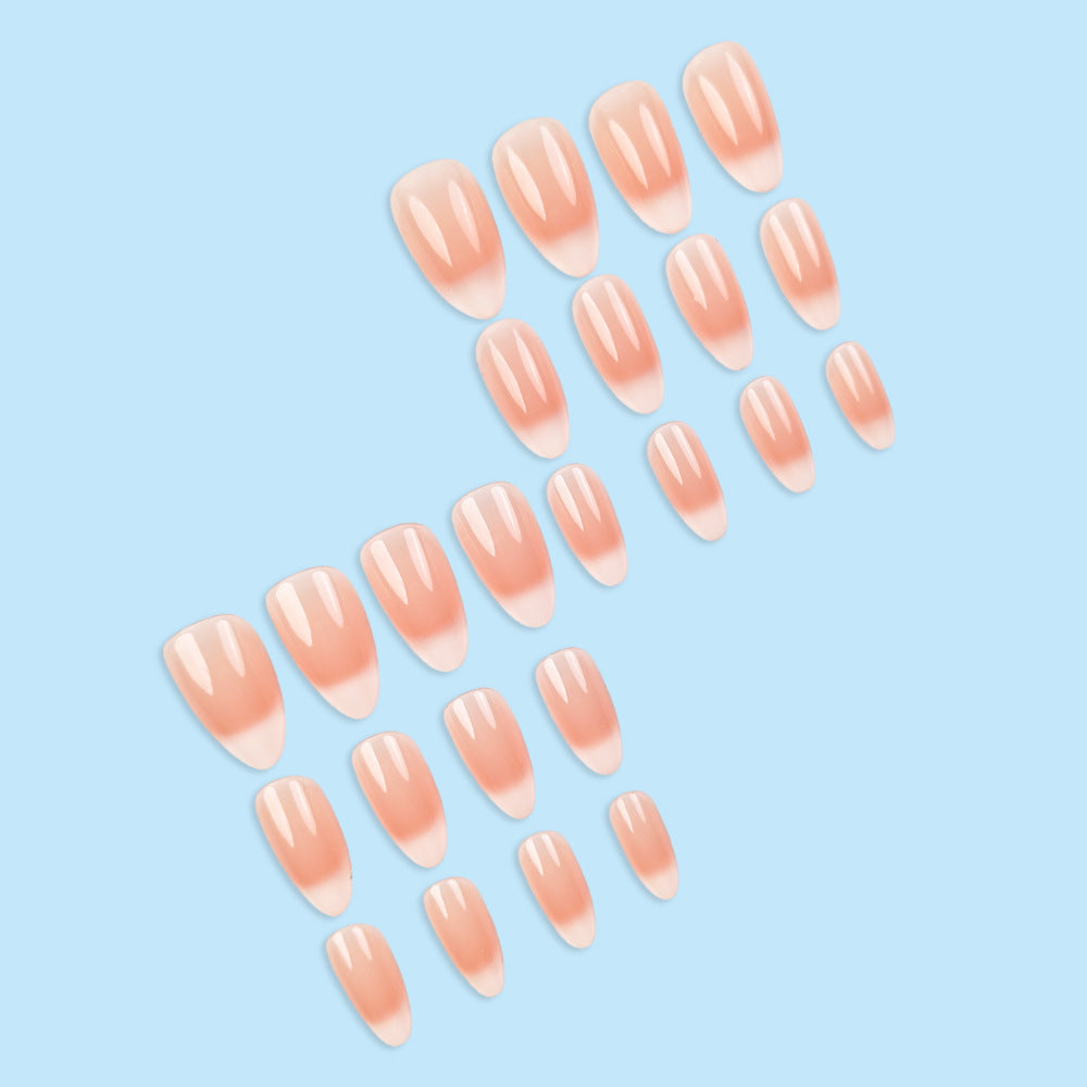No.F726 Nude Pink Fingernails Patch 24pcs/Set