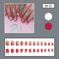 No.F142 Flower Fingernails Patch 24pcs/Set