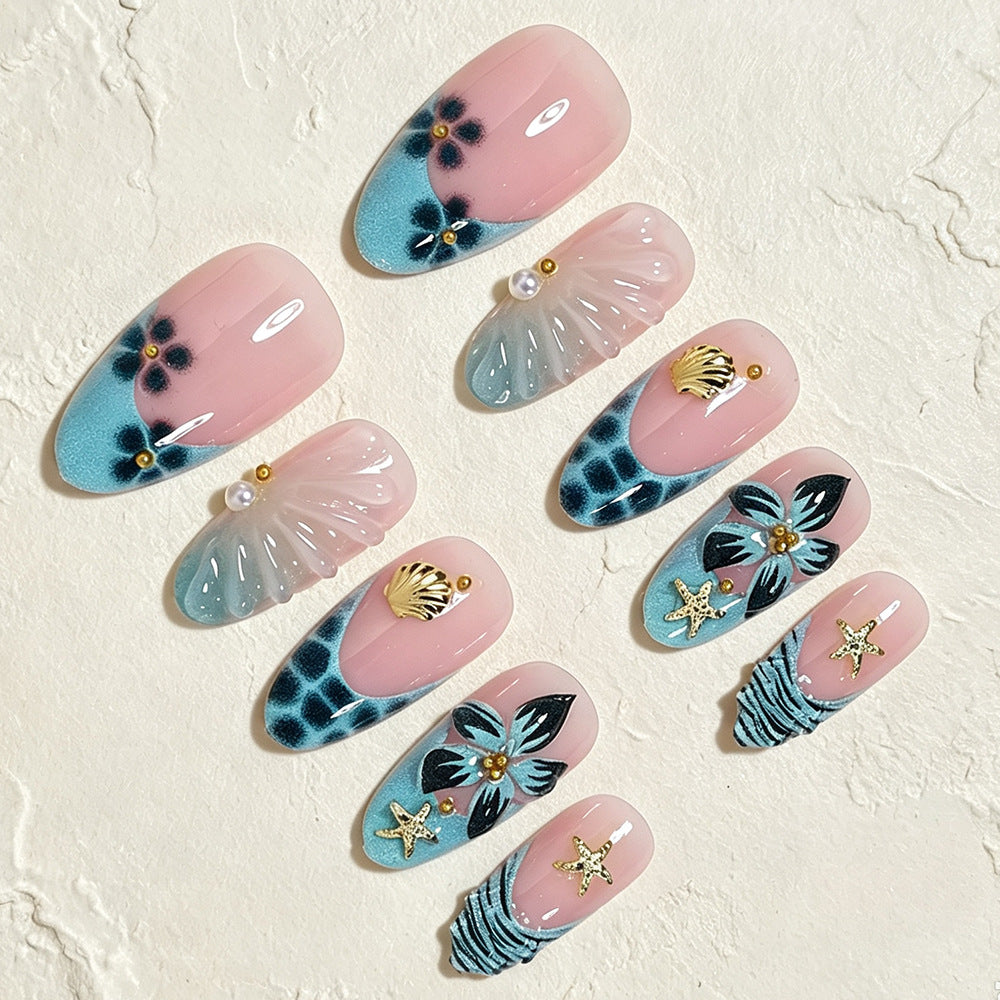 No.F753 Ocean Resort Fingernails Patch 24pcs/Set