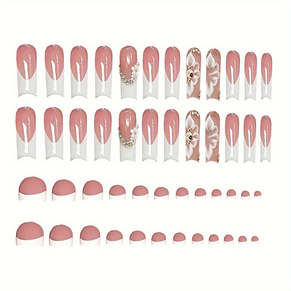 No.PSN203 Print Hand & Toe Pair Set-48pcs