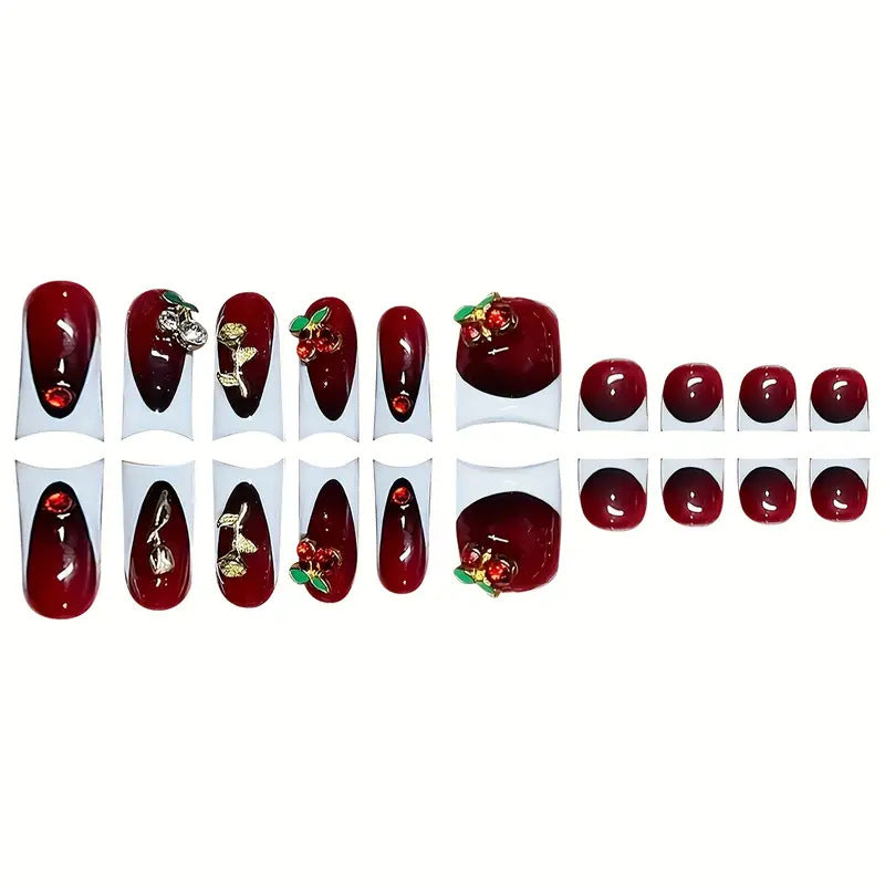 No.PSN160 Cherry Hand & Toe Pair Set-48pcs