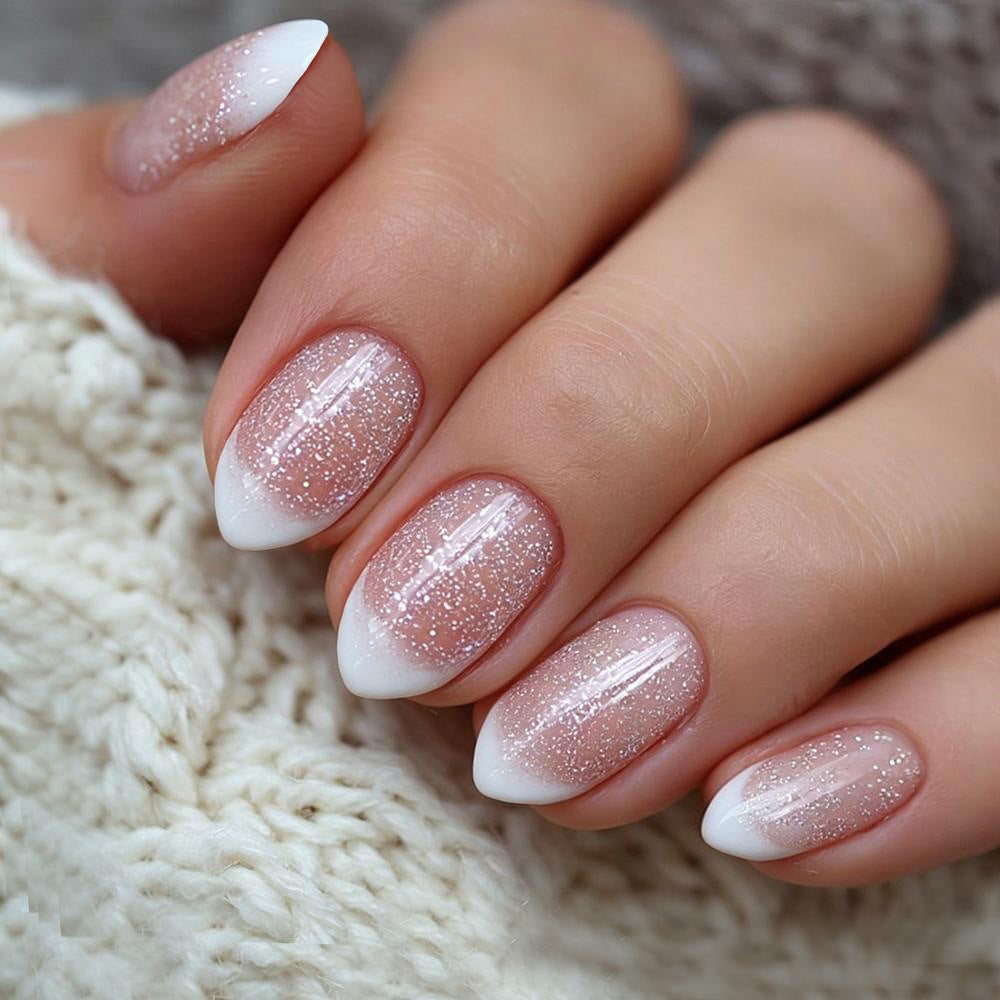 No.F714 Pink Fingernails Patch 24pcs/Set