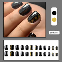 No.F31 Dark Gold Foil Fingernails Patch 24pcs/Set