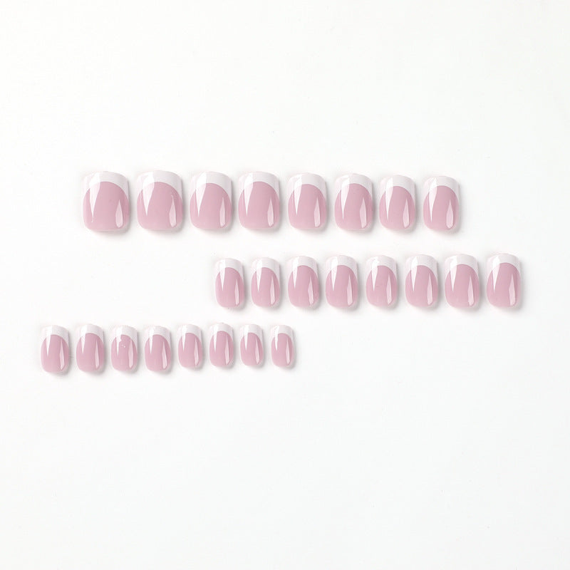 No.F664 Pink Fingernails Patch 24pcs/Set