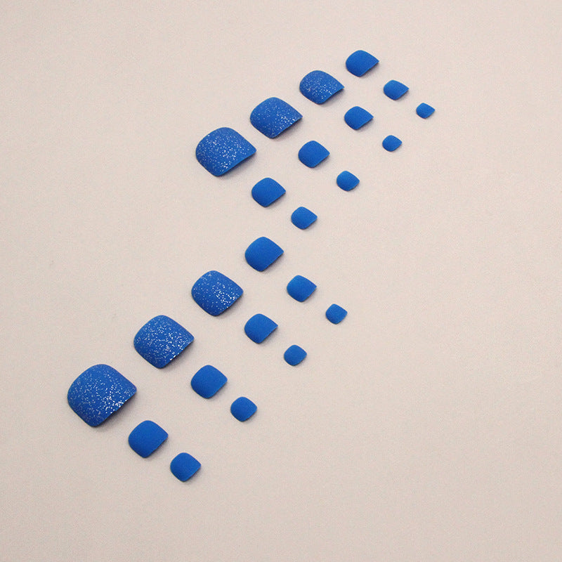 No.259 Blue Strobe Toenails Patch 24pcs/Set