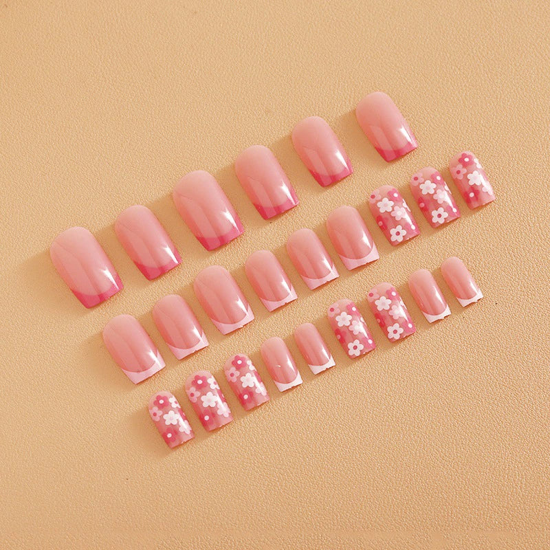 No.F273 Flower Fingernails Patch 24pcs/Set