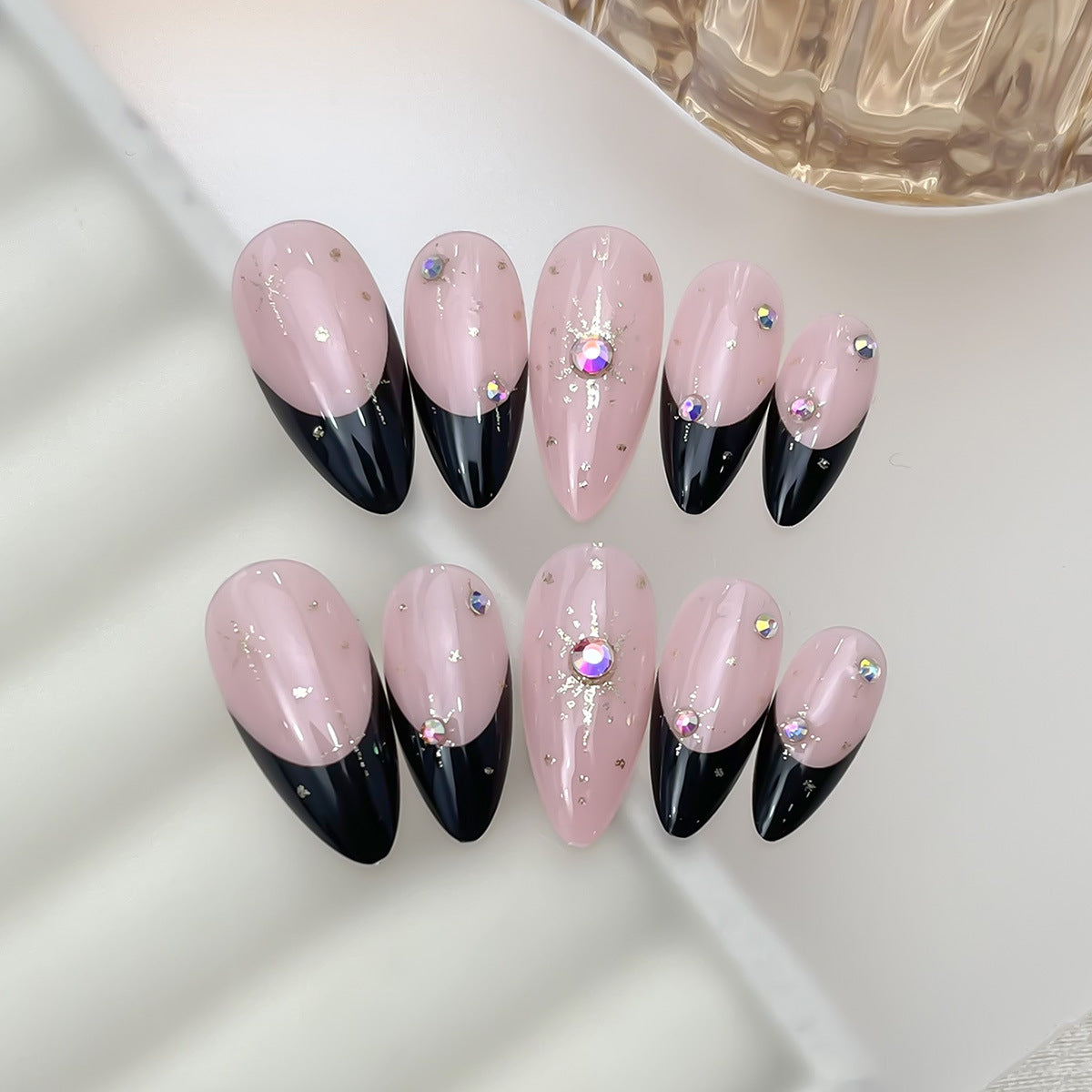 No.F686 Sparkling Fingernails Patch 24pcs/Set