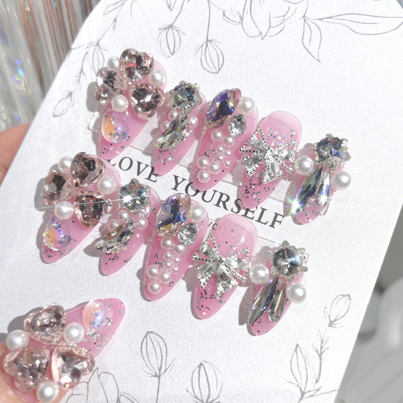 No.F76 Flash Diamond Fingernails Patch 24pcs/Set