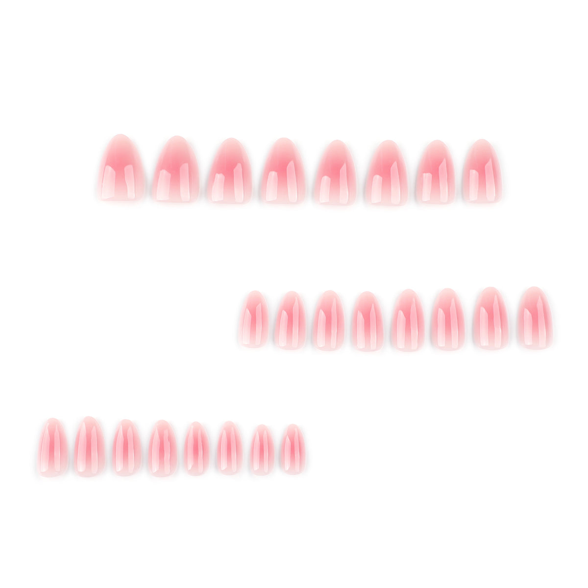 No.F695 Pink Fingernails Patch 24pcs/Set
