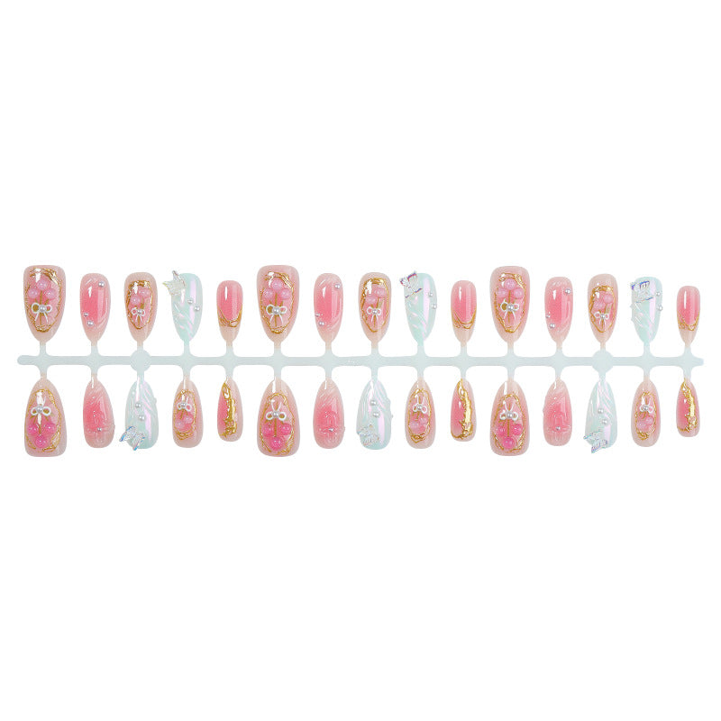 No.F606 Butterfly Flower Fingernails Patch 30pcs/Set