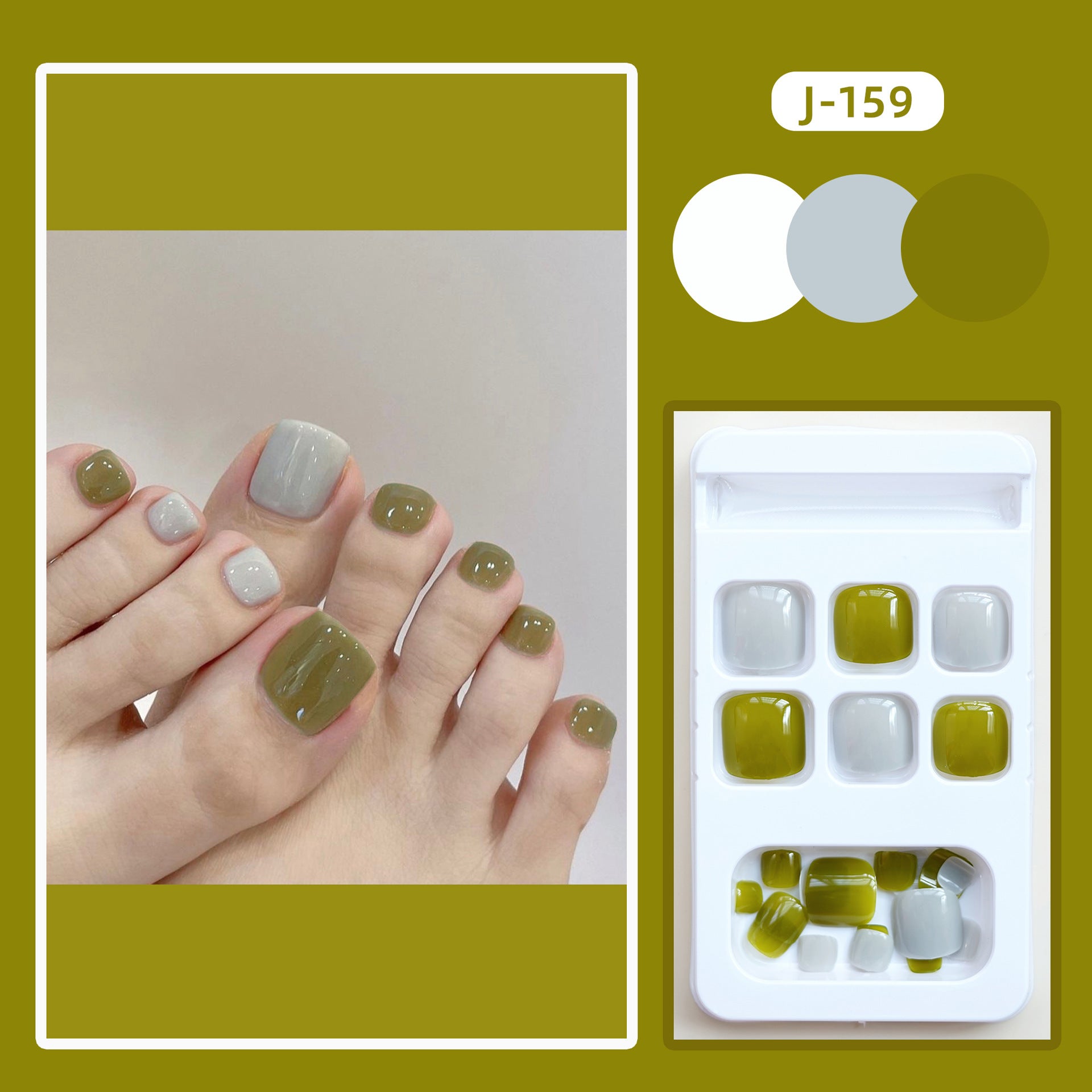 No.813 Cute Toenails Patch 24pcs/Set
