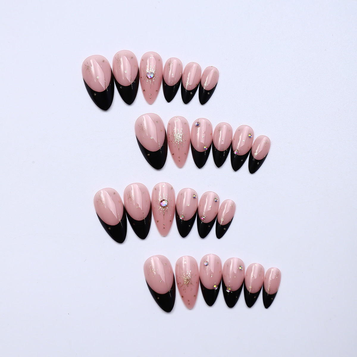 No.F686 Sparkling Fingernails Patch 24pcs/Set