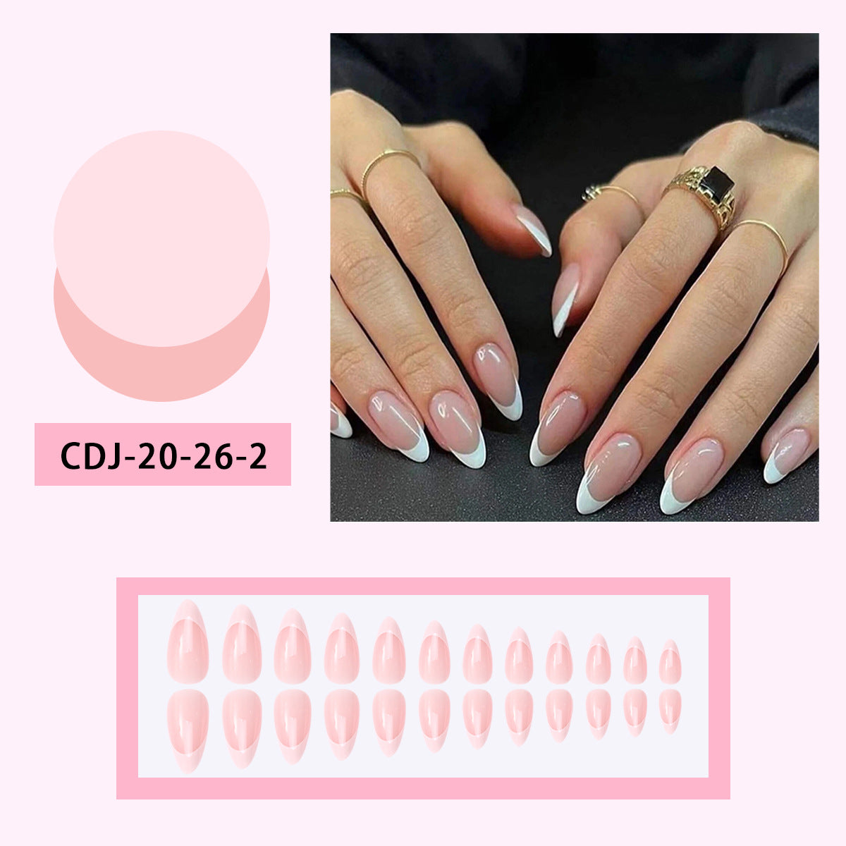 No.F687 Fashion Fingernails Patch 24pcs/Set