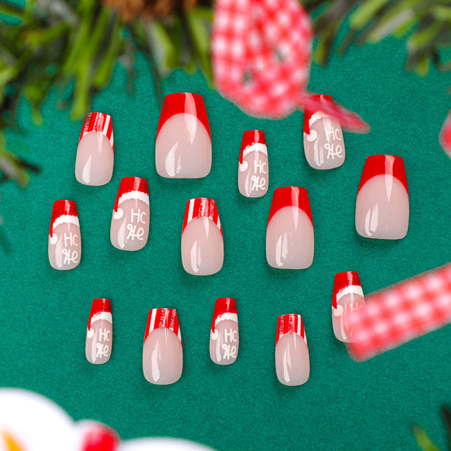 No.CM5 Christmas Cute Fingernails Patch 24pcs/Set