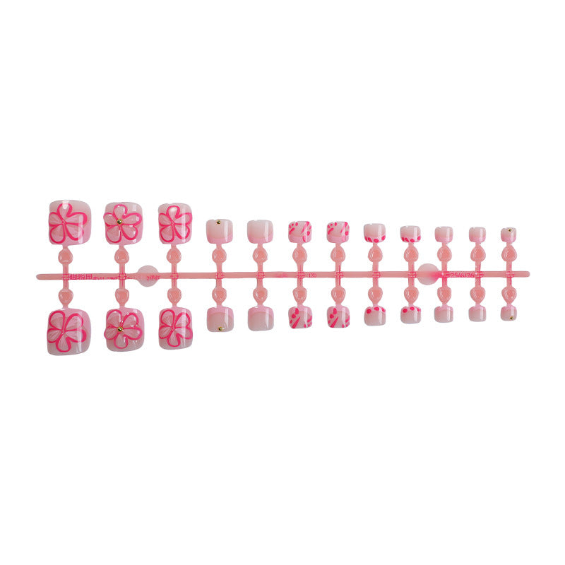 No.653  Print Toenails Patch 24pcs/Set