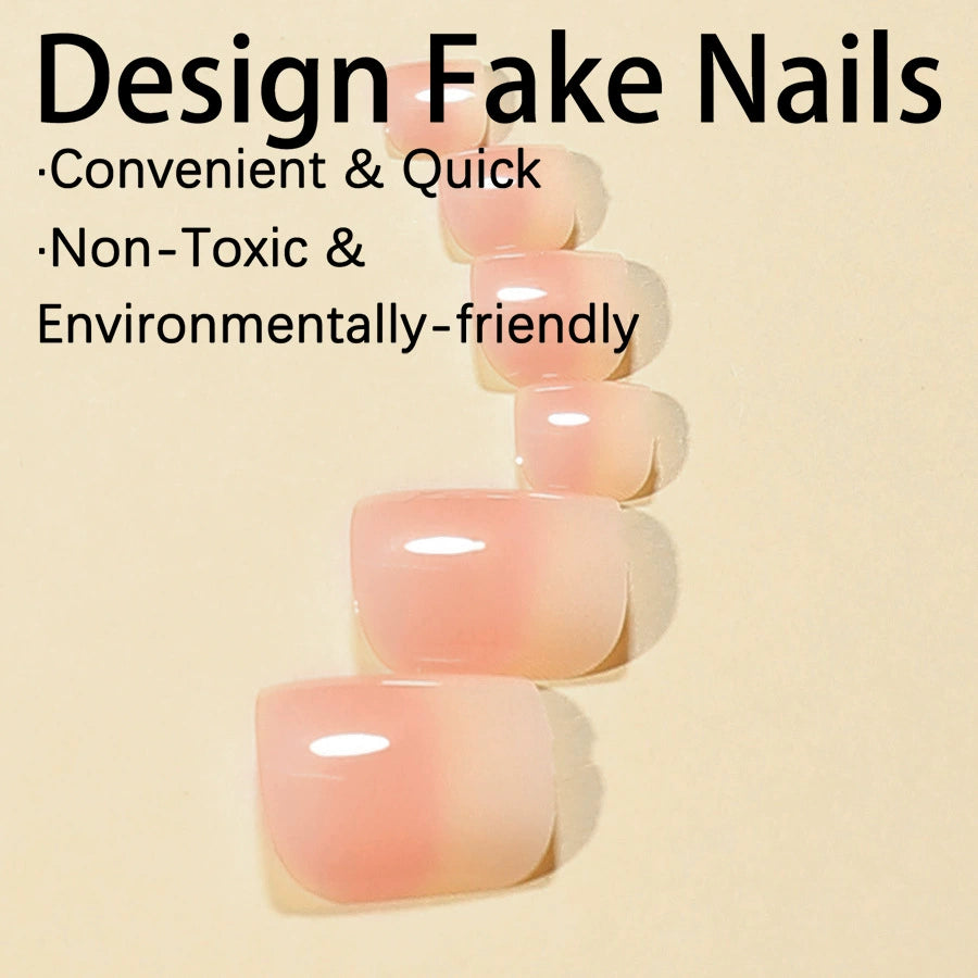 No.444 Gradient Toenails Patch 24pcs/Set