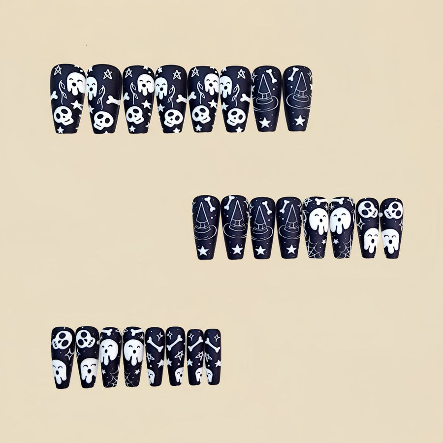 No.PSN170 Halloween Black Hand & Toe Pair Set-48pcs