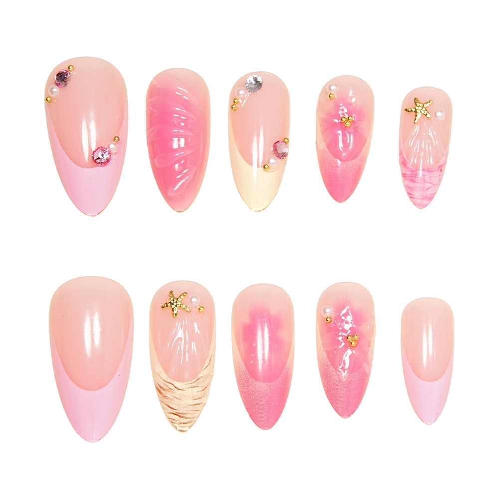 No.F790 Flower Fingernails Patch 24pcs/Set