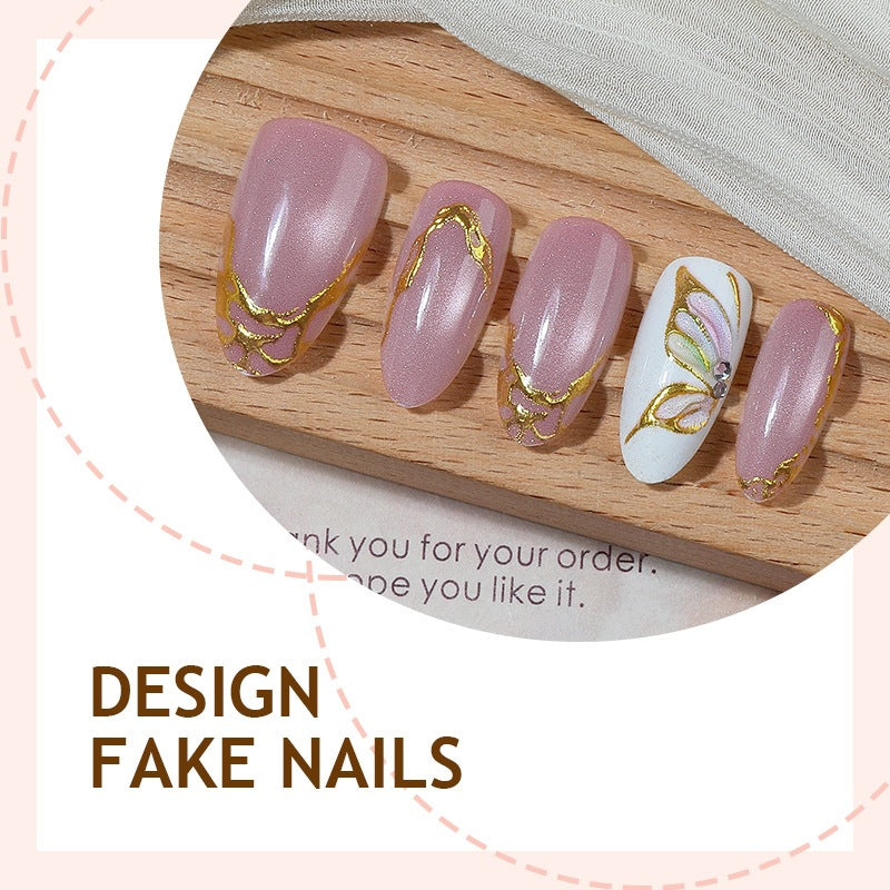 No.F595 Cat's Eye Fingernails Patch 24pcs/Set