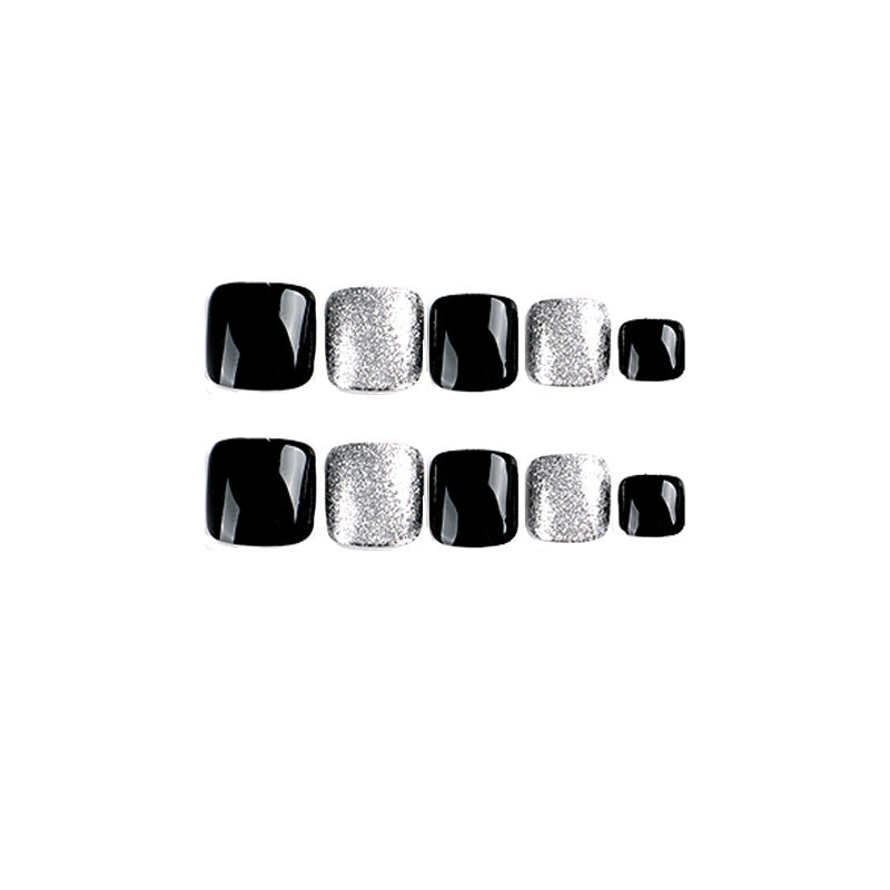 No.217 Black Toenails Patch 24pcs/Set