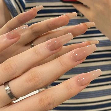 No.F181 Cute Nude Fingernails Patch 24pcs/Set