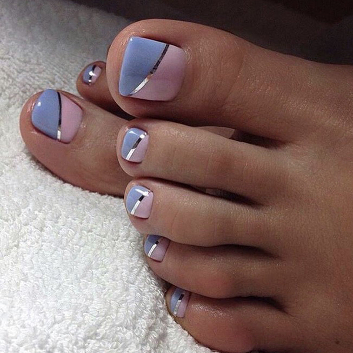 No.212 Simple Cute Toenails Patch 24pcs/Set