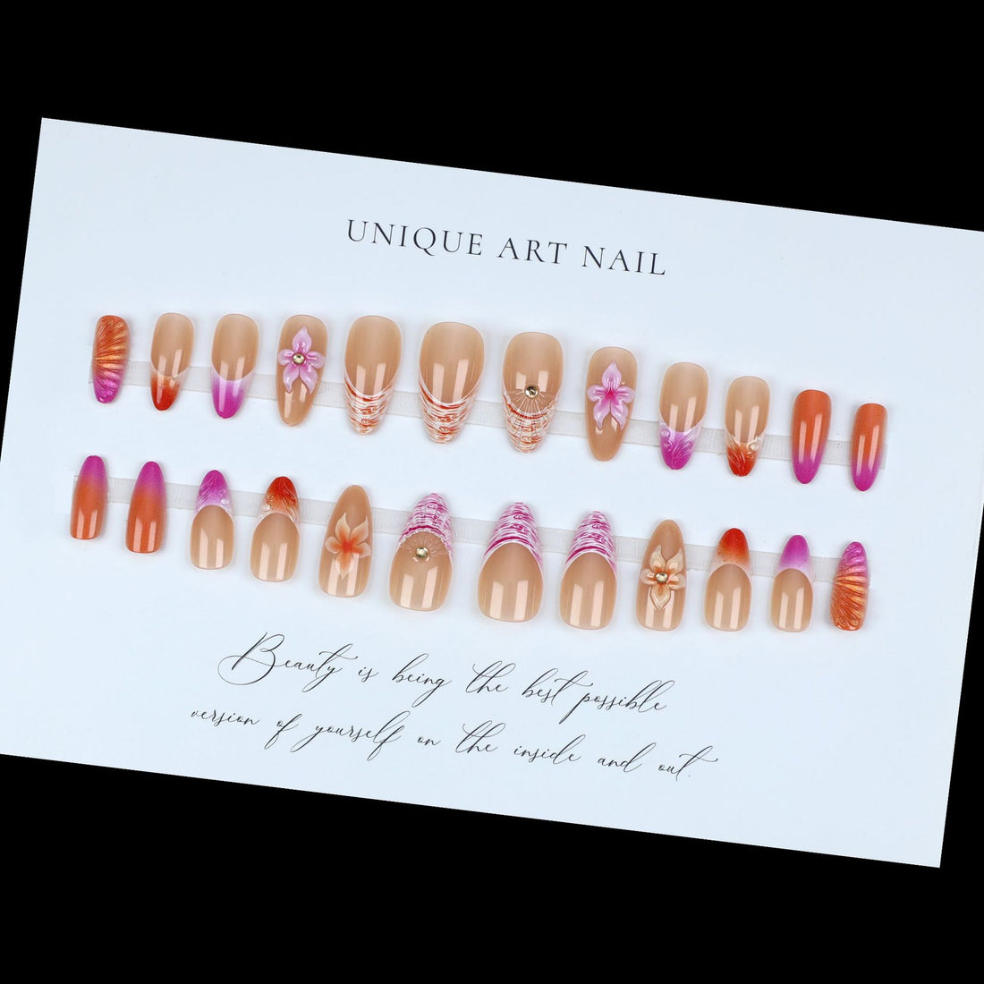 No.F483 Summer Ocean Fingernails Patch 24pcs/Set
