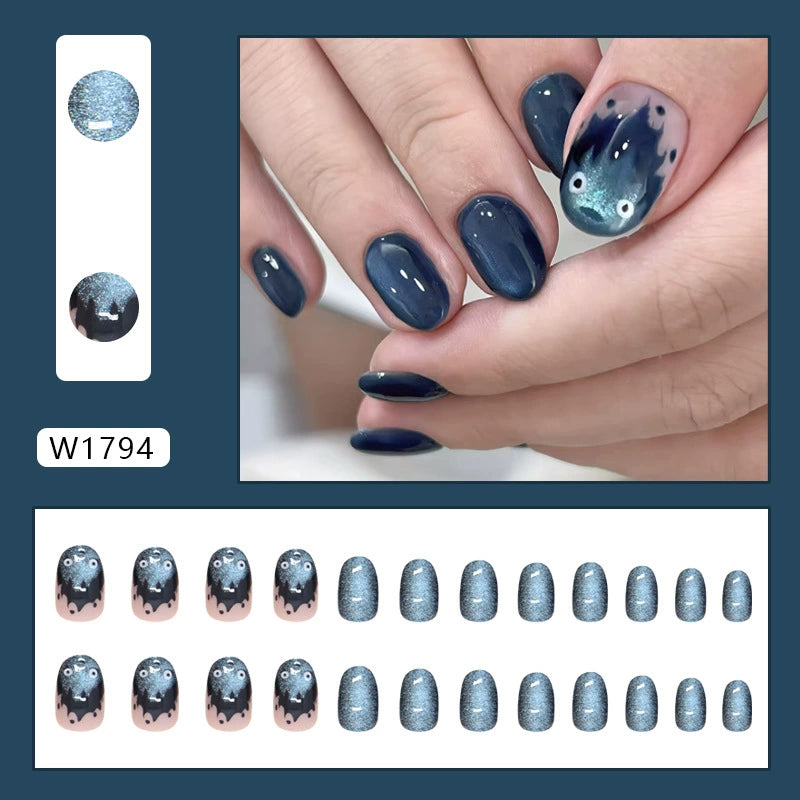 No.F327 Devil's Flame Fingernails Patch 24pcs/Set
