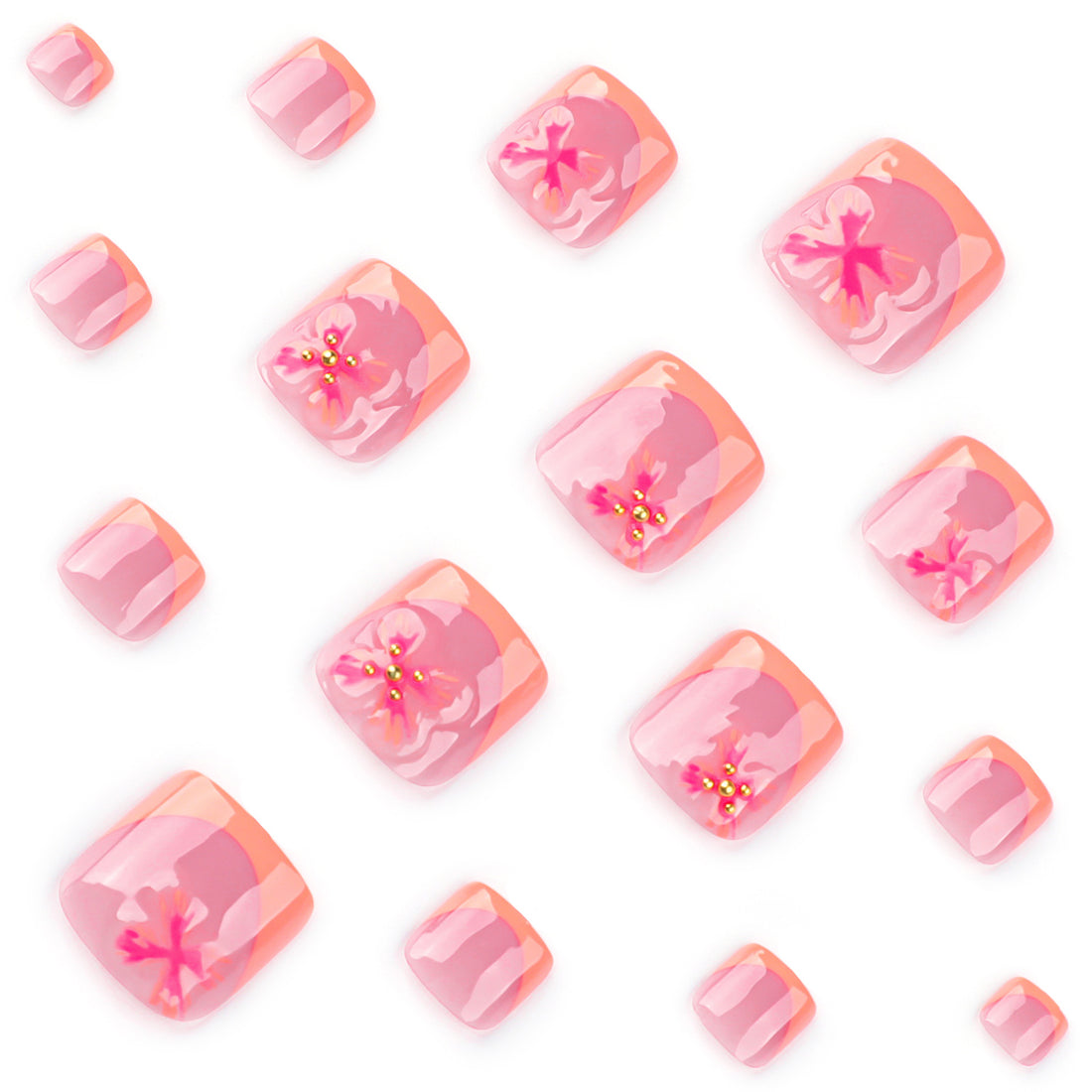 No.PSN99 Print Hand & Toe Pair Set-48pcs